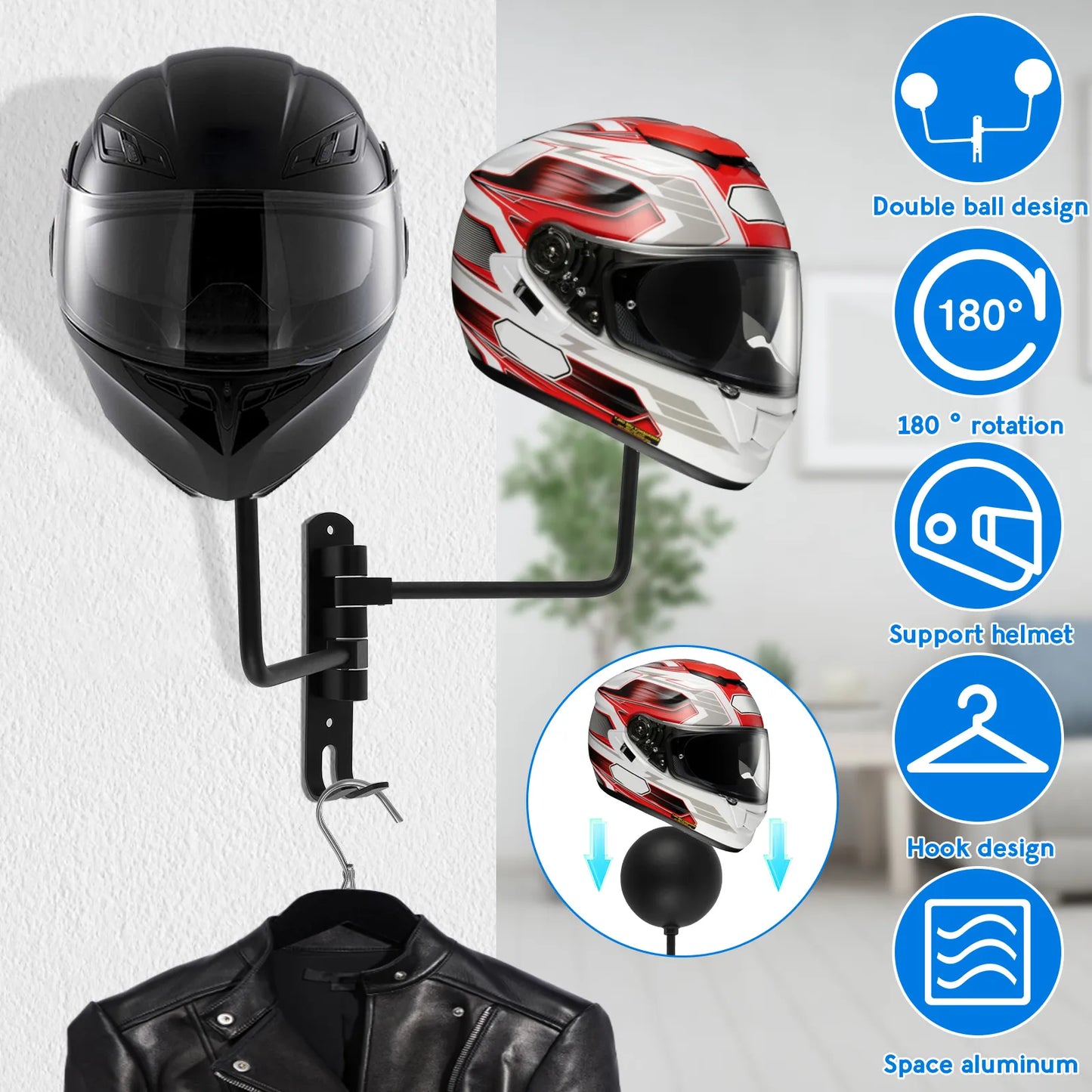 Supporto per il casco motociclistico