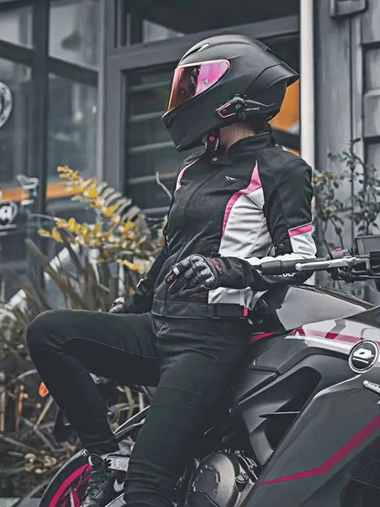 Women's Motorcycle Jacket: Waterproof & Warm