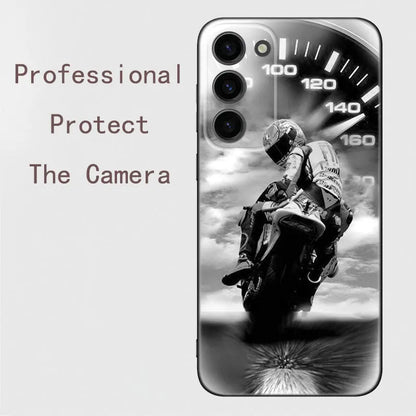 Motorcycle Sports Black Silicone Case 