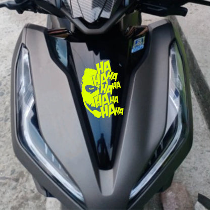 Motorcycle Sticker - Joker Laugh Design