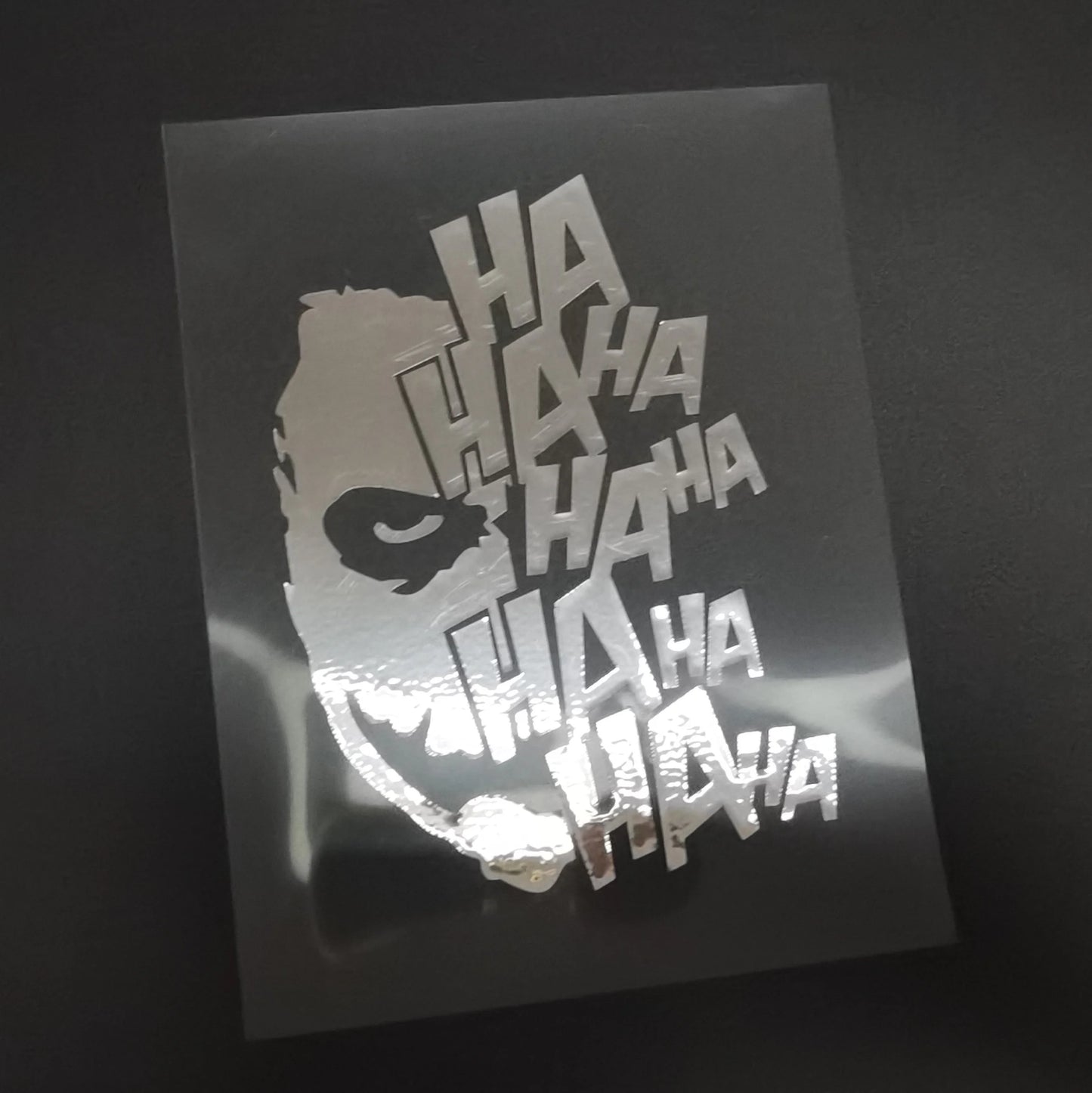 Motorcycle Sticker - Joker Laugh Design