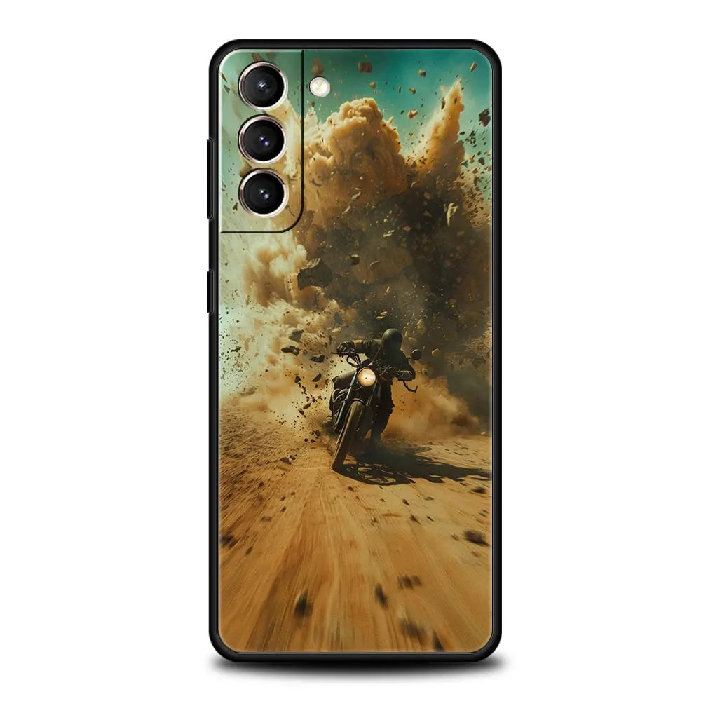 Capa de telefone esportivo de motocicleta 