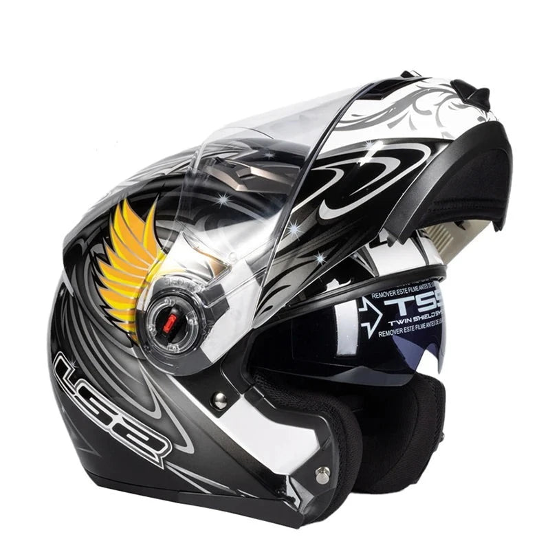 FF370 Motorradhelm mit Doppellinse