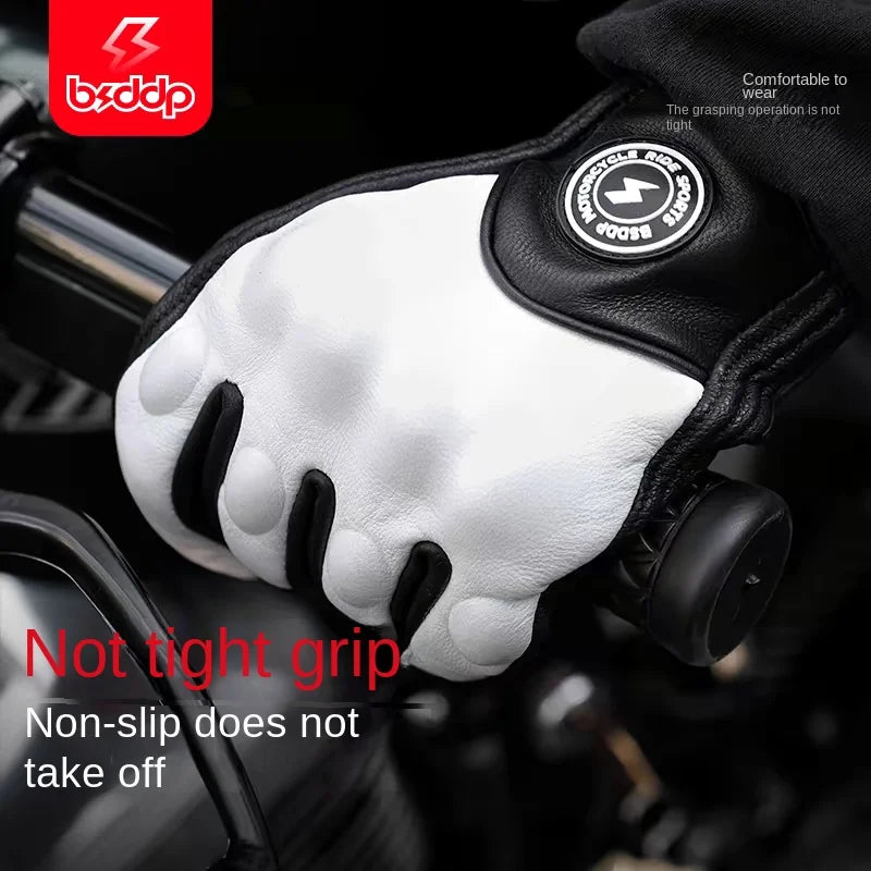 BSDDP Leather Motorcycle Gloves