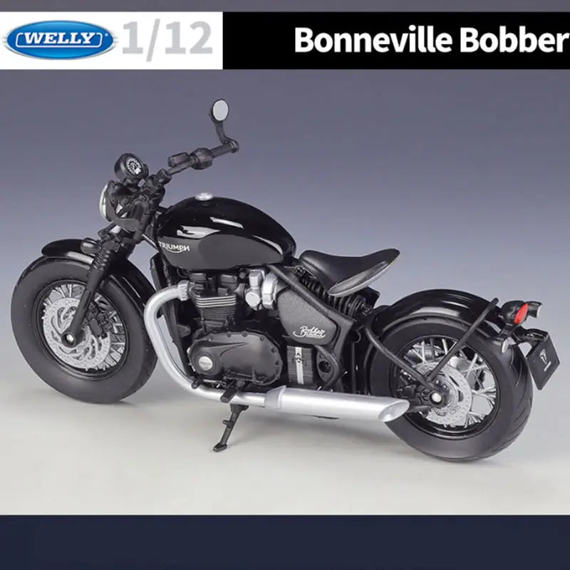 1/12 Triumph Bonneville Bobber Motocicleta en miniatura