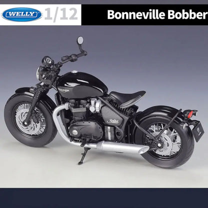 1/12 Triumph Bonneville Bobber Miniatur -Motorrad