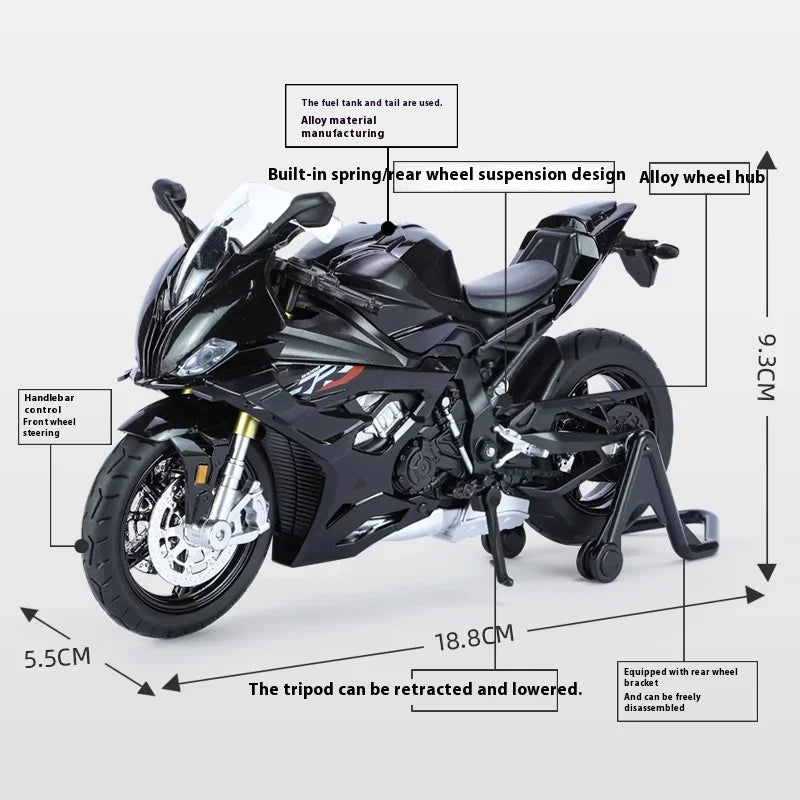 1/12 BMW S1000RR Motorcycle Model