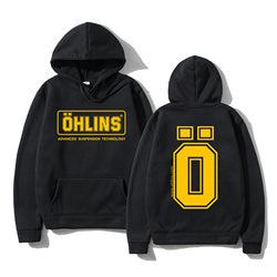 Sudadera con capucha Ohlins Shock para motociclismo deportivo