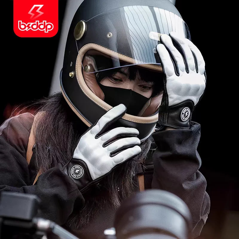 BSDDP Leather Motorcycle Gloves