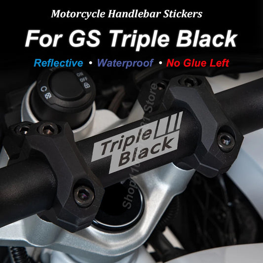 BMW Motorcycle Reflective Stickers Triple Black