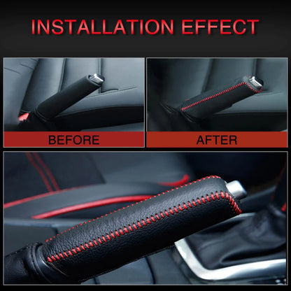 Car Leather Gear Handbrake Cover