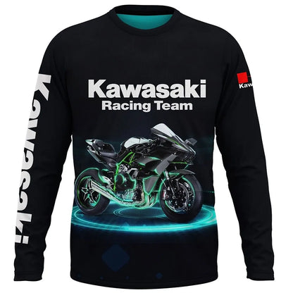 Équipe de course Kawasaki à manches longues