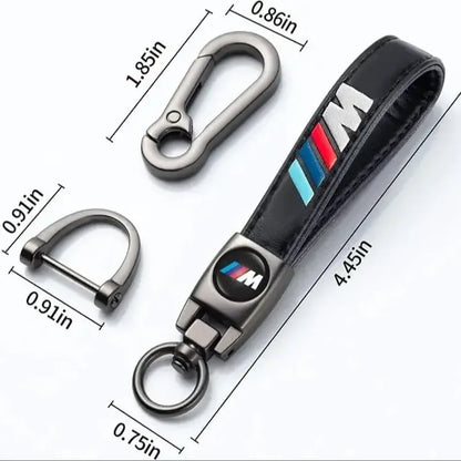 BMW M Series Leather Keychain