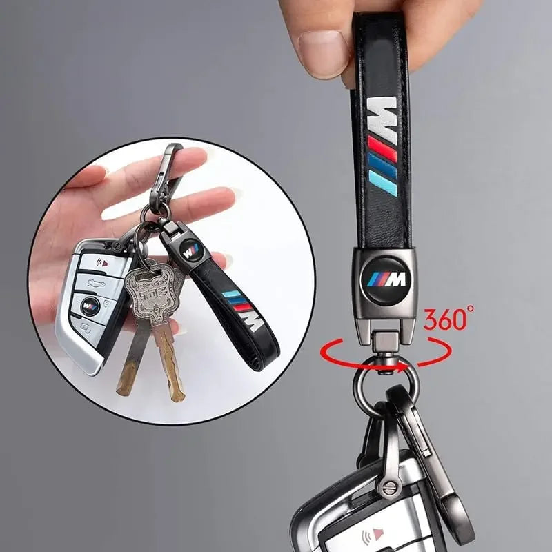 BMW M Series Leather Keychain