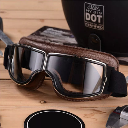 Retro Style Motorcycle Windproof Goggles