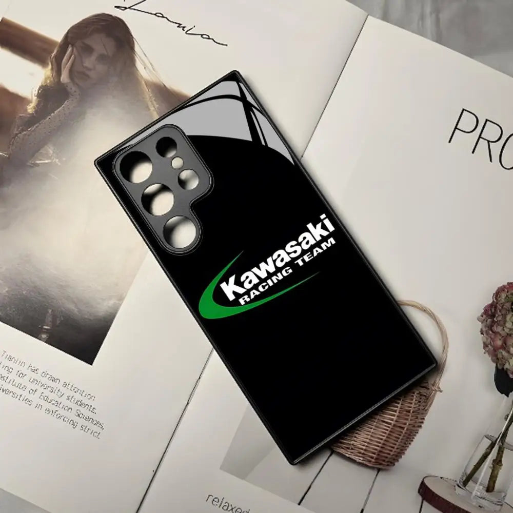 Custodia per telefono motociclistica Kawasaki per Samsung