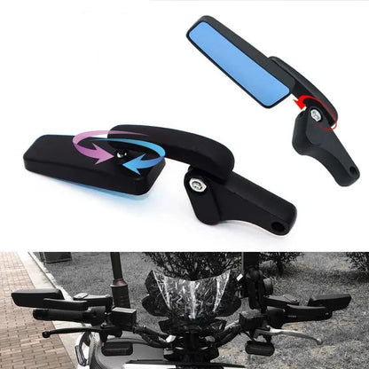 Universal Blue Glass Motorcycle Rearview Mirror