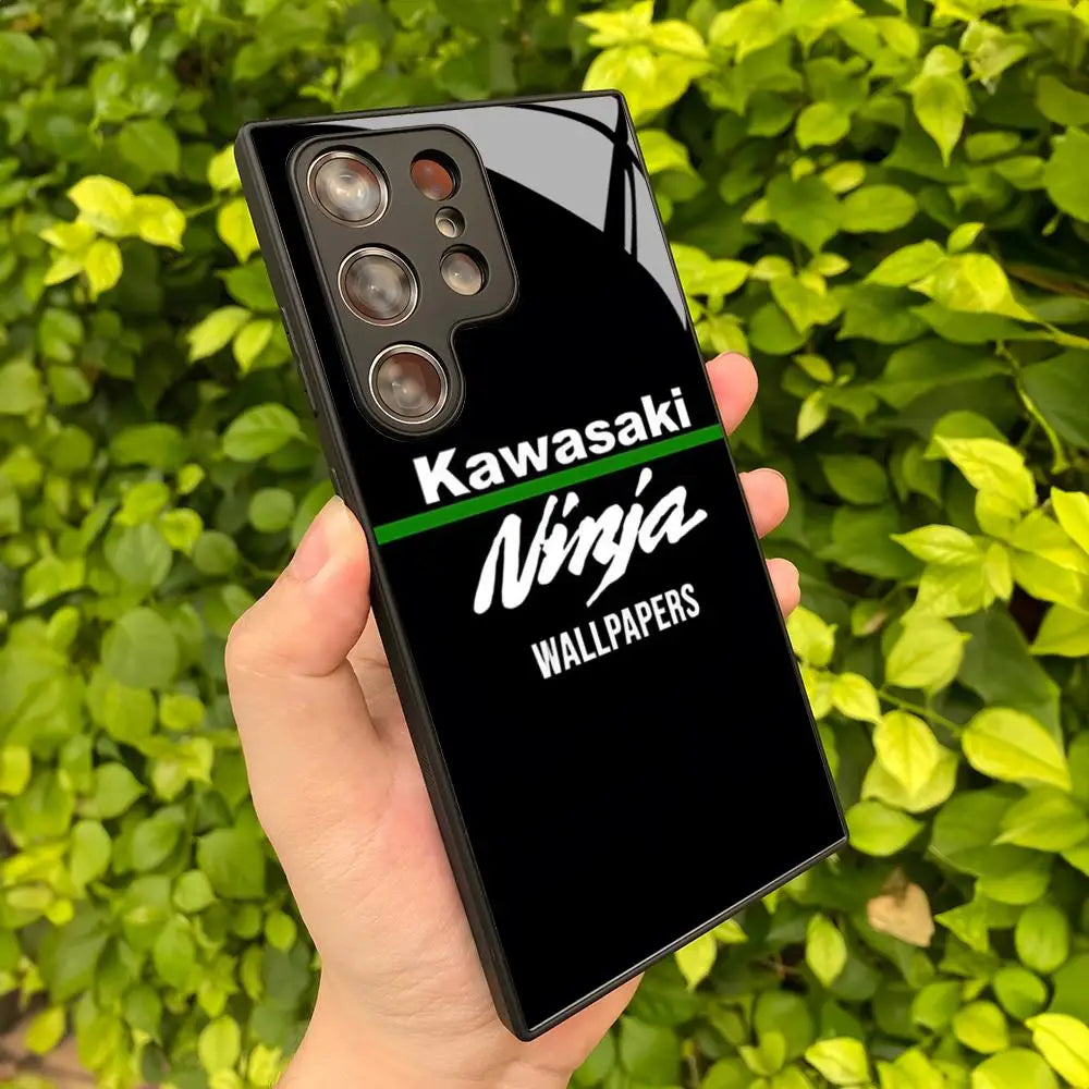 Estuche telefónico de motocicleta Kawasaki para Samsung