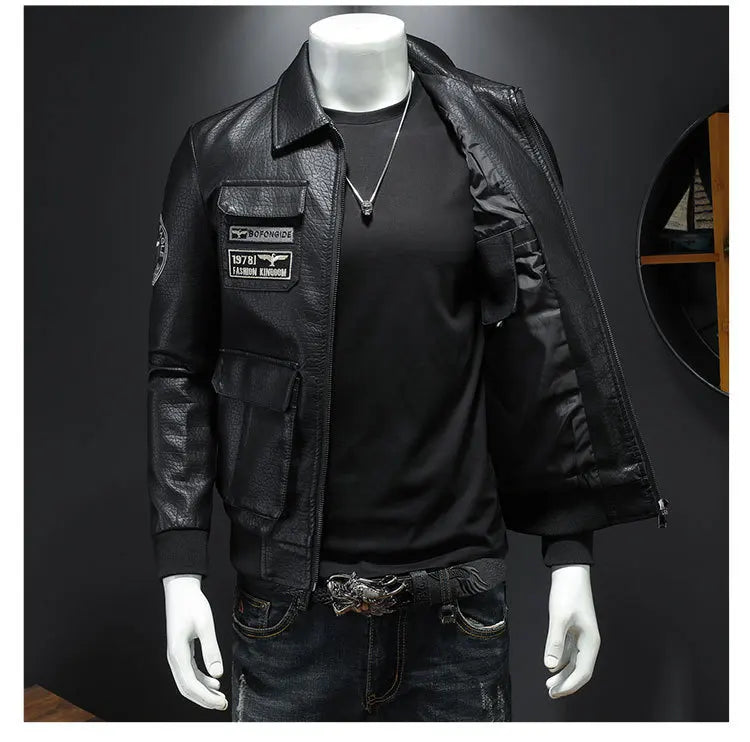 Chaqueta de cuero de moto