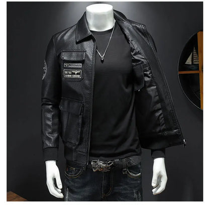 Veste en cuir de moto