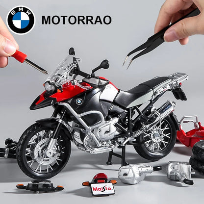 1:12 BMW R1200 GS مجموعة نماذج الدراجات النارية للمغامرة