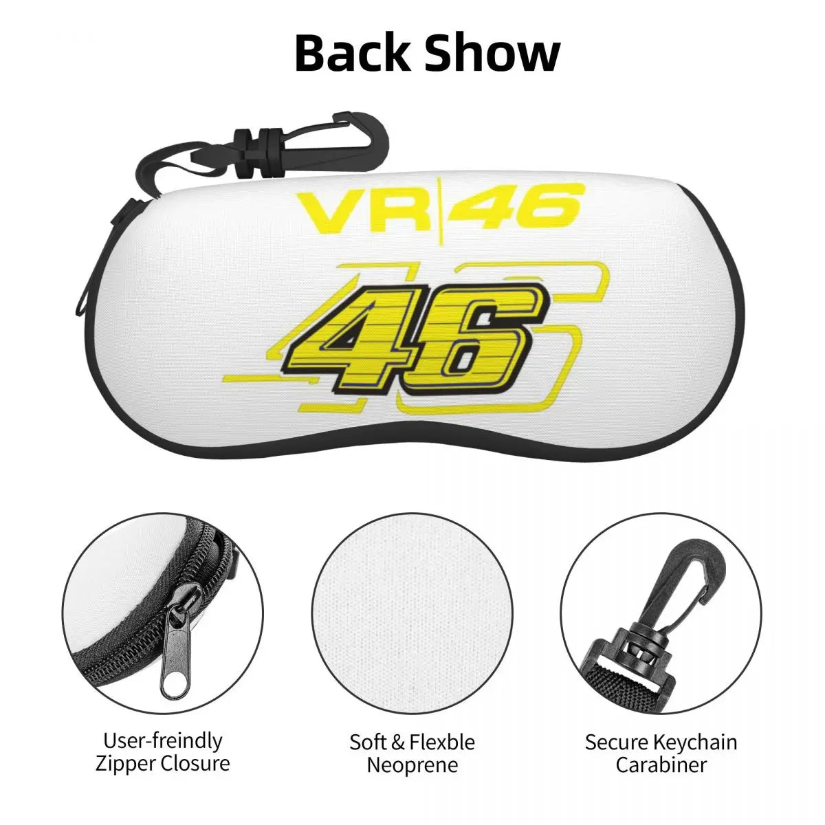 Rossi Shell Eyeglass Case: Motorcycle Racing