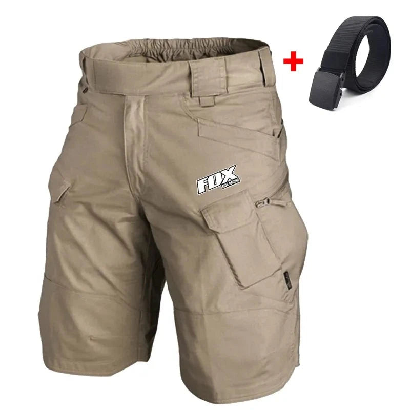 Shorts de ciclismo de vários bolsos masculinos