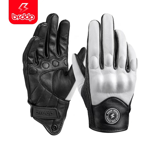 Guantes de motocicleta de cuero BSDDP