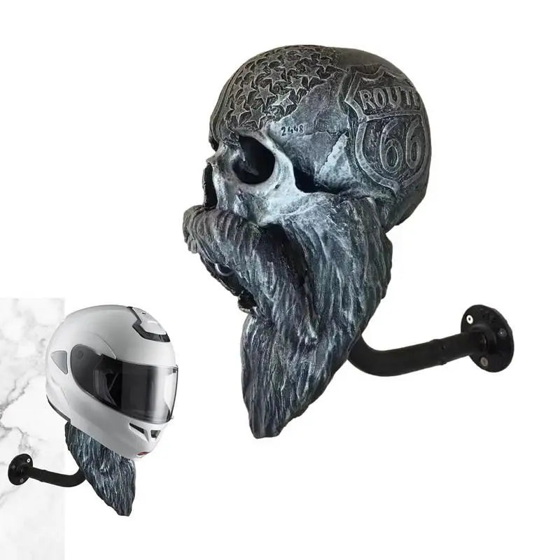 Bearded Skull Helmet & Key Hook