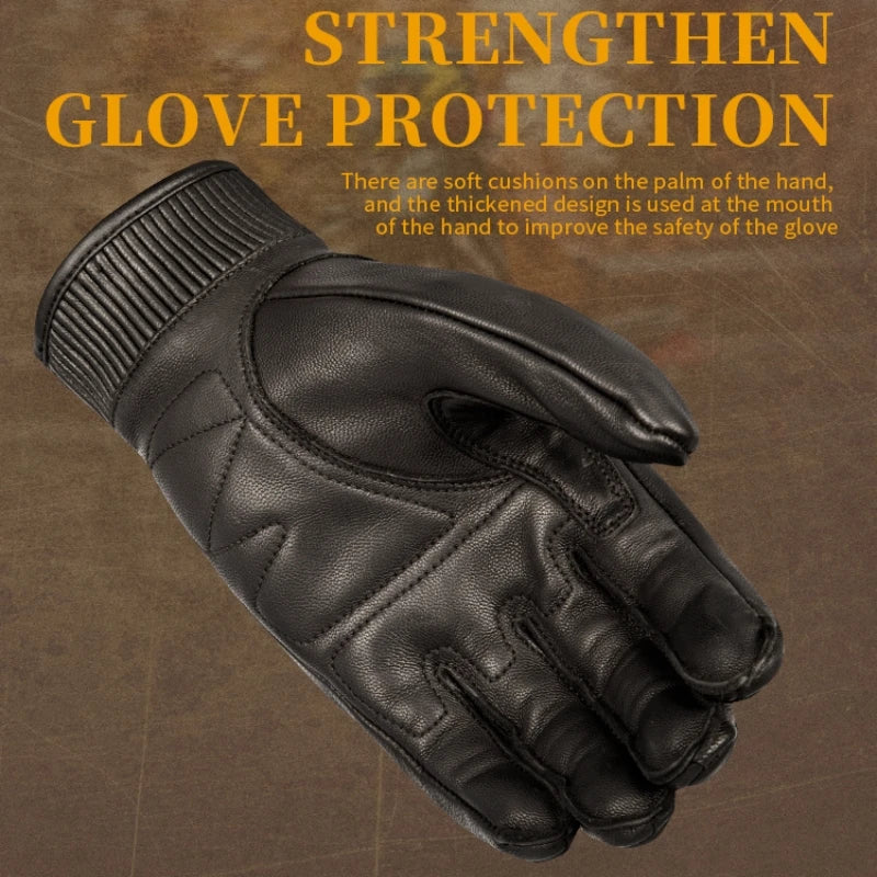 Guantes de motocicleta de patrón láser