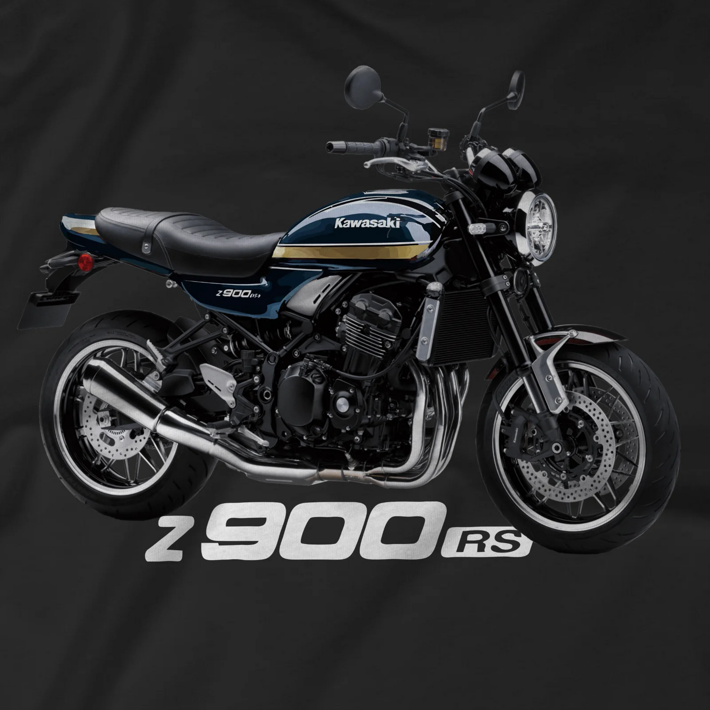 Klassisches Z900 RS Motorradfahrer-T-Shirt