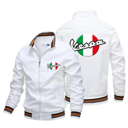 Chaqueta de bombardero vintage vespa