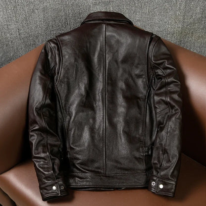 Men's Genuine Cowhide Leather Jacket