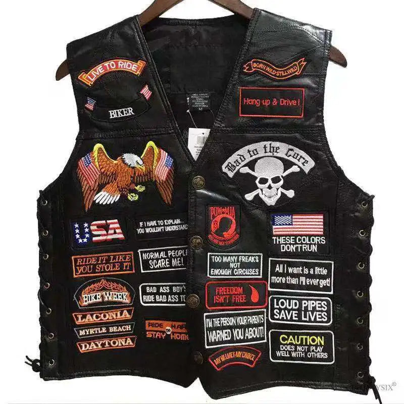 Motorcycle Leather Vests