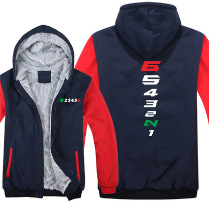 Motorcycle 1N23456 Zipper Hoodie