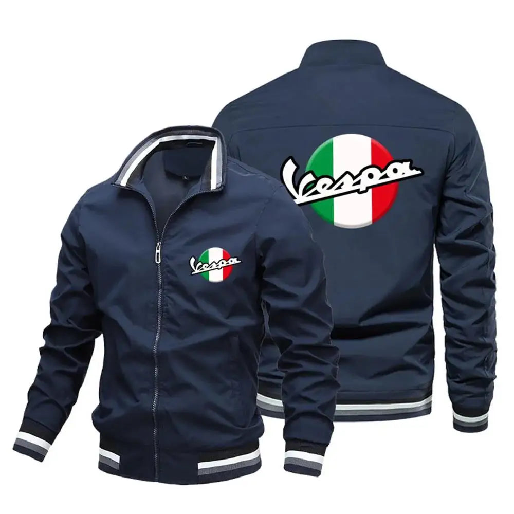 Chaqueta de bombardero vintage vespa