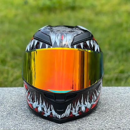 Casco de motocicleta de cara completa