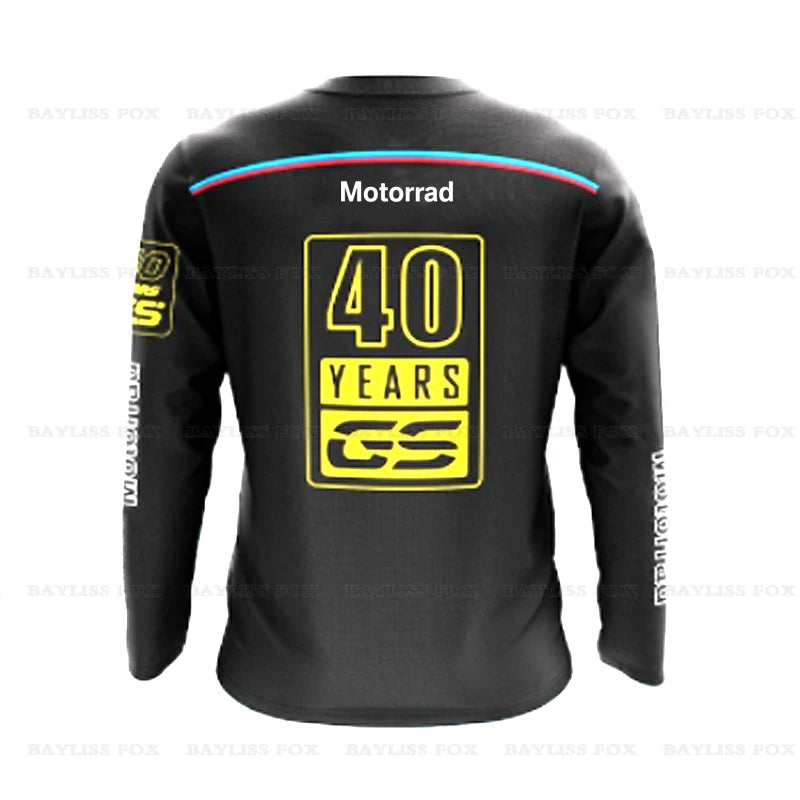 BMW 40 años GS Camiseta Long Black Long