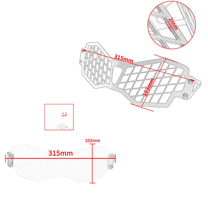 Campa de protetor de farol Grill para Triumph Tiger 900 Rally Pro