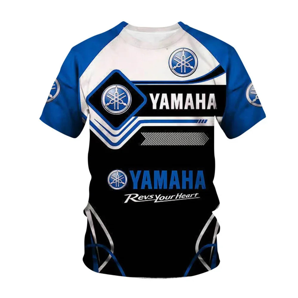 T-shirt de course d'usine Yamaha