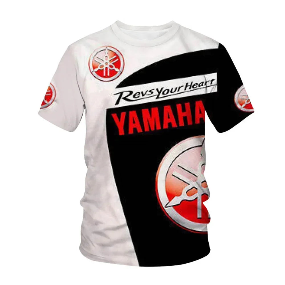 T-shirt de course d'usine Yamaha