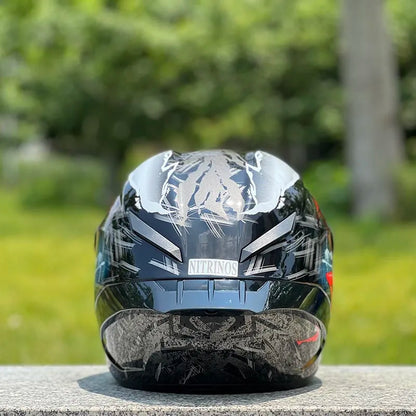 Casco de motocicleta de cara completa