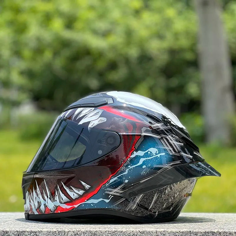 Casco de motocicleta de cara completa