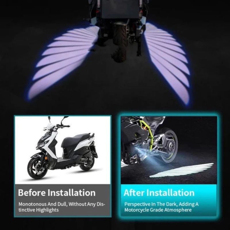 Motorrad -LED -Projektor Angel Wing Lights