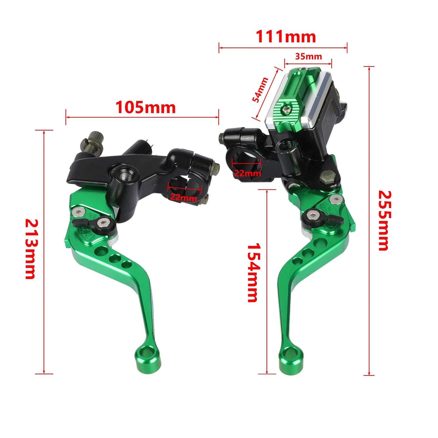 Levier d'embrayage de frein hydraulique de moto universel