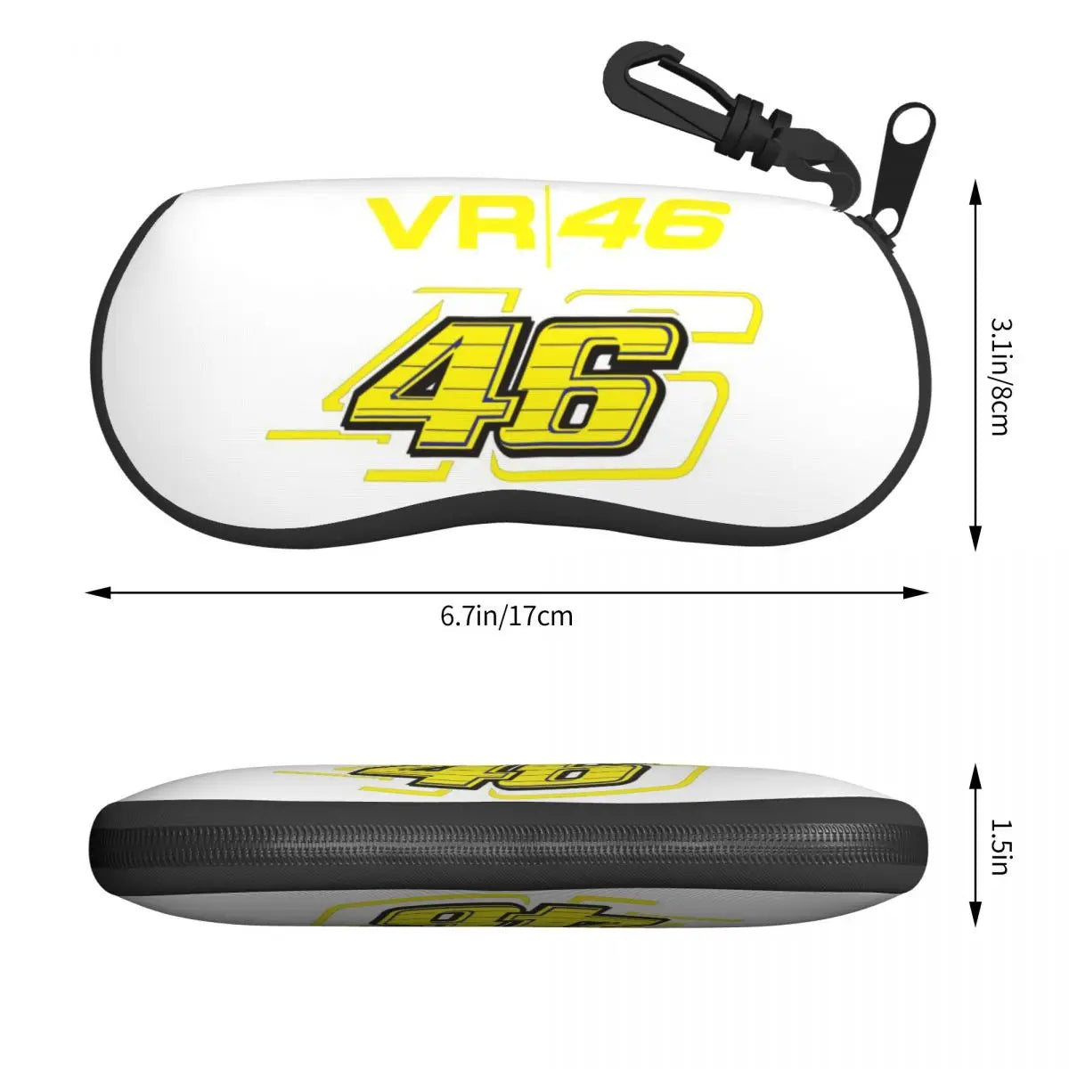 Rossi Shell Eyeglass Case: Motorcycle Racing