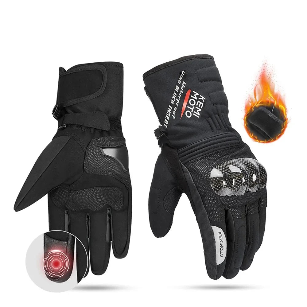 Guantes de moto impermeables de invierno