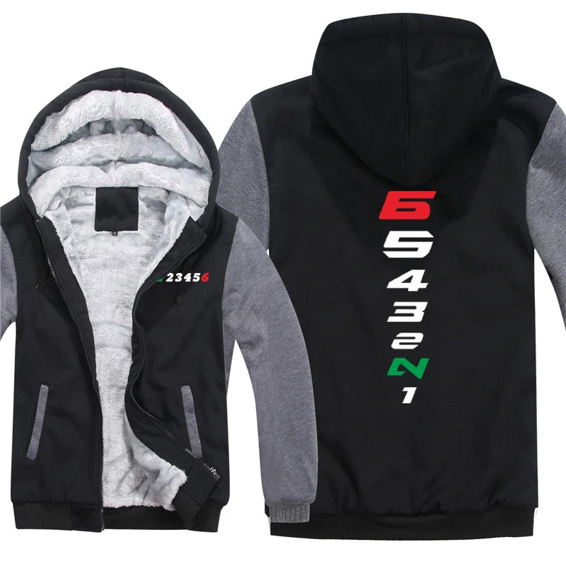 Motorcycle 1N23456 Zipper Hoodie