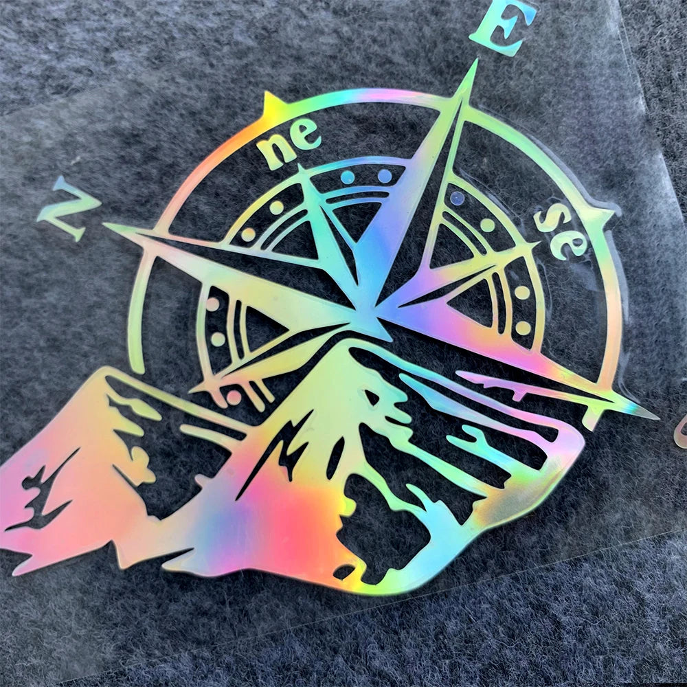 Compass Reflective Decal