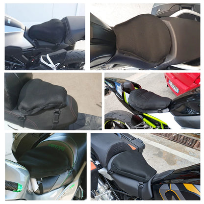 Asiento con almohadilla de aire para motocicleta Universal